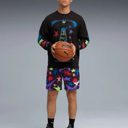 Puma MB.04 Team LaMelo Ball Basketbalschoen Zwart