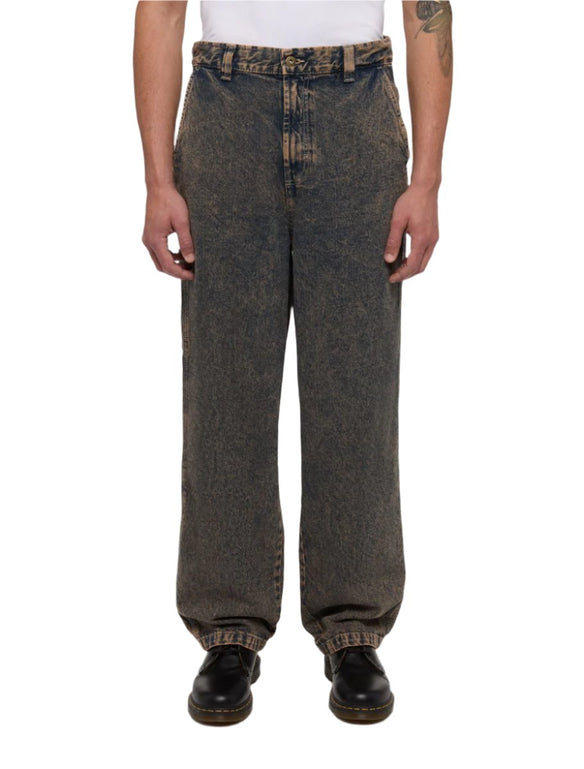 Madison Denim Baggy Jeans Overdye Brown Wash