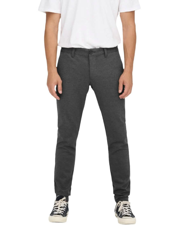 Mark Pant Herringbone Print OLive Night