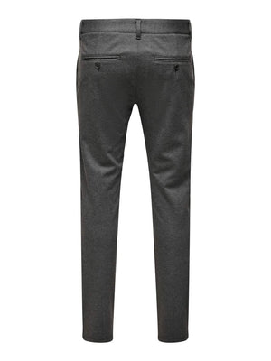 Mark Pant Herringbone Print OLive Night