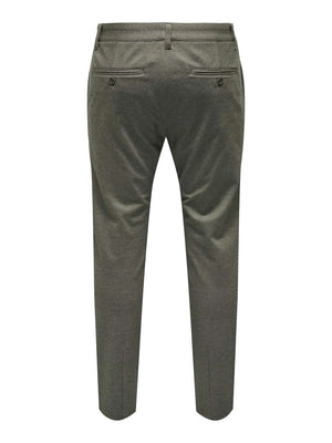 Mark Pant Herringbone Print OLive Night
