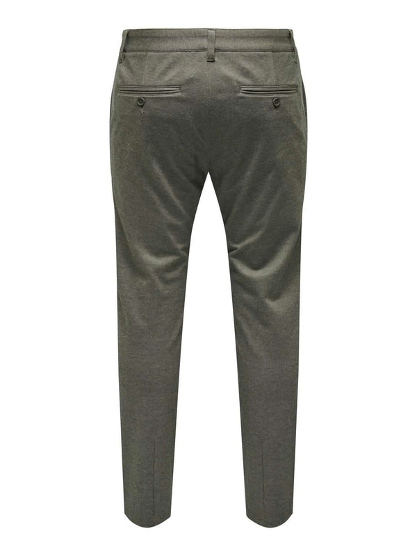 Mark Pant Herringbone Print OLive Night
