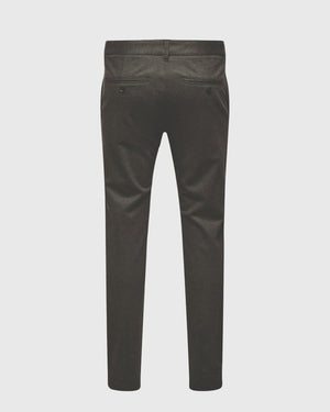 Mark Pantalon Herringbone Print Donkergrijs achteraanzicht