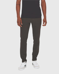 Mark Pantalon Herringbone Print Donkergrijs voor