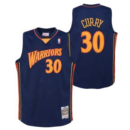 Mitchell &amp; Ness NBA Golden State Warriors Curry Jeugd Swingman Jersey Road Edition