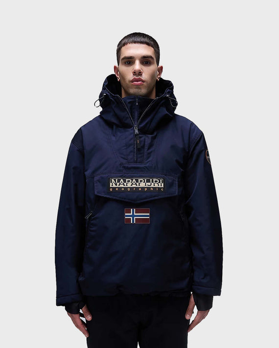 Napapijri Rainforest Next Anorak Jacket Navy Blue