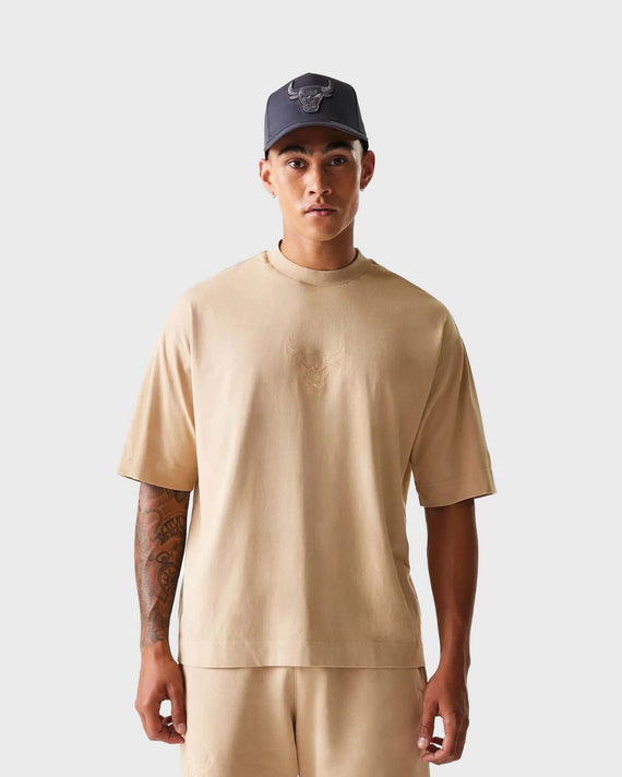 New Era Box Bulls T-shirt Beige