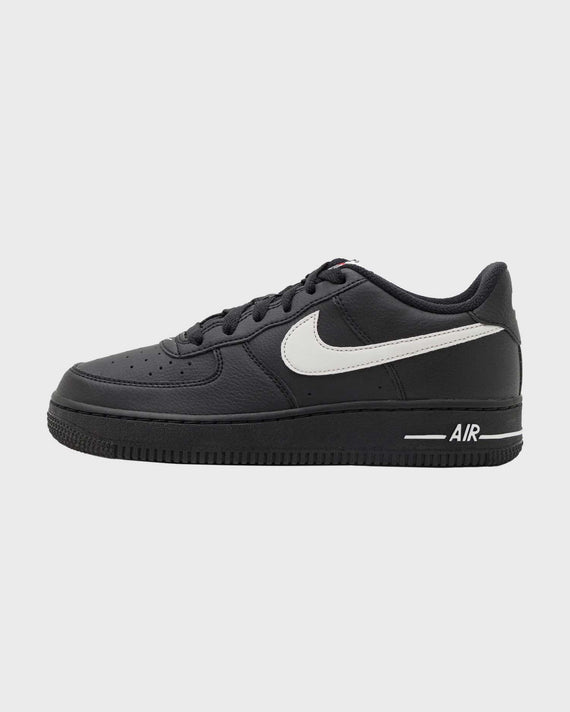 Nike Air Force 1 GS Zwart Wit linkeraanzicht