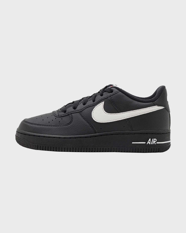 Nike Air Force 1 GS Zwart Wit linkeraanzicht