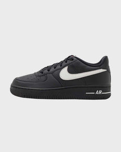Nike Air Force 1 GS Zwart Wit linkeraanzicht