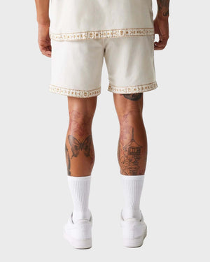New York Yankees Taping Shorts Off White