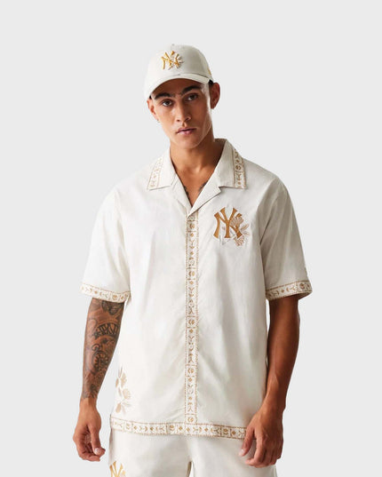 New York Yankees Taping Shirt Off White