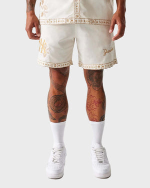 New York Yankees Taping Shorts Off White