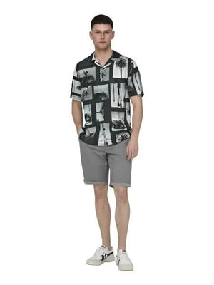 Nano Regular Viscose Shirt Black