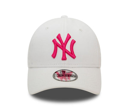 New York Yankees 9Forty Youth Cap White Neon Pink