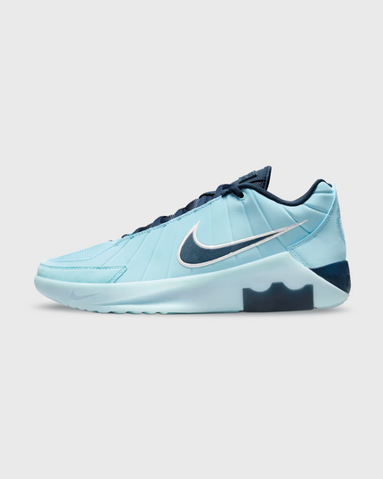 Nike LeBron Witness 9 Basketbalschoen Blauw linkerzijaanzicht buitenkant