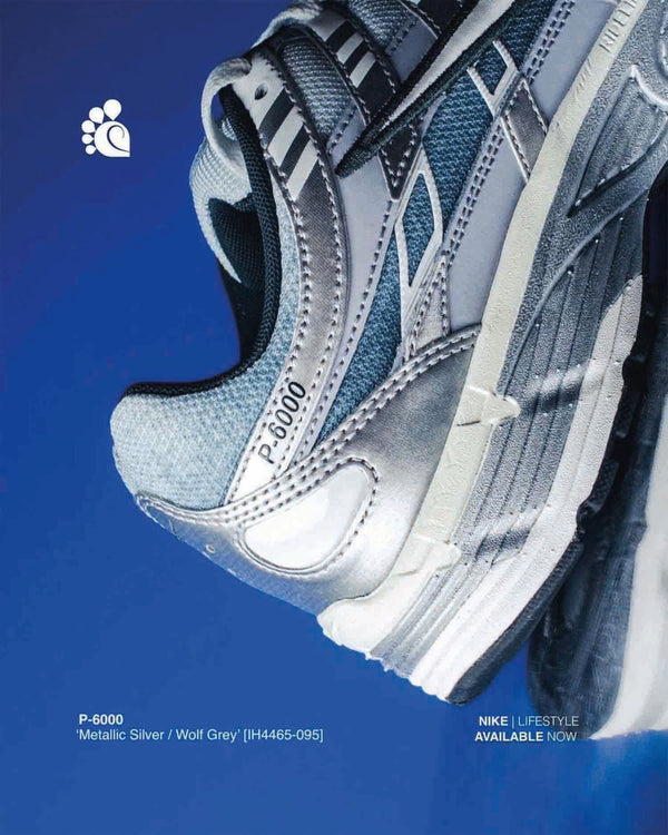 Nike P-6000 Sneaker Zilver ACHTERAANZICHT CU