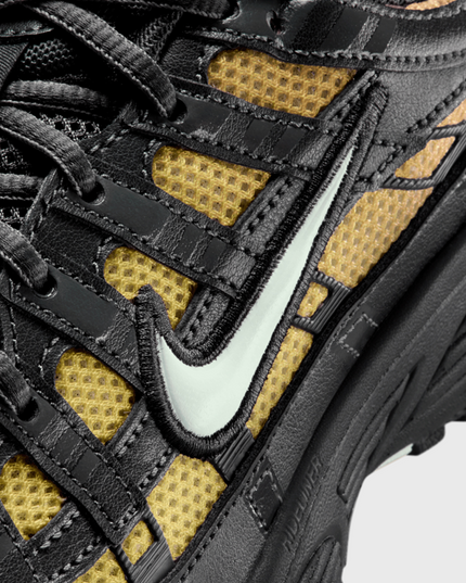 Nike P-6000 Zwart Oranje Geel Fade close up