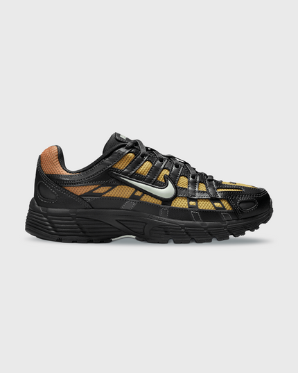 Nike P-6000 Zwart Oranje Geel Fade binnenkant zijaanzicht