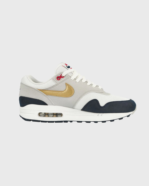 Nike Air Max 1 Sneaker Olympic Wit Blauw
