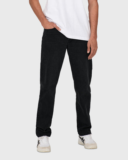 Edge Straight 6985 Jeans Schwarz