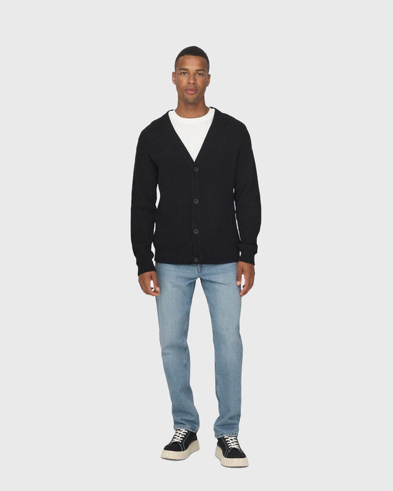 Edge Straight Denim Jeans lichtblauw