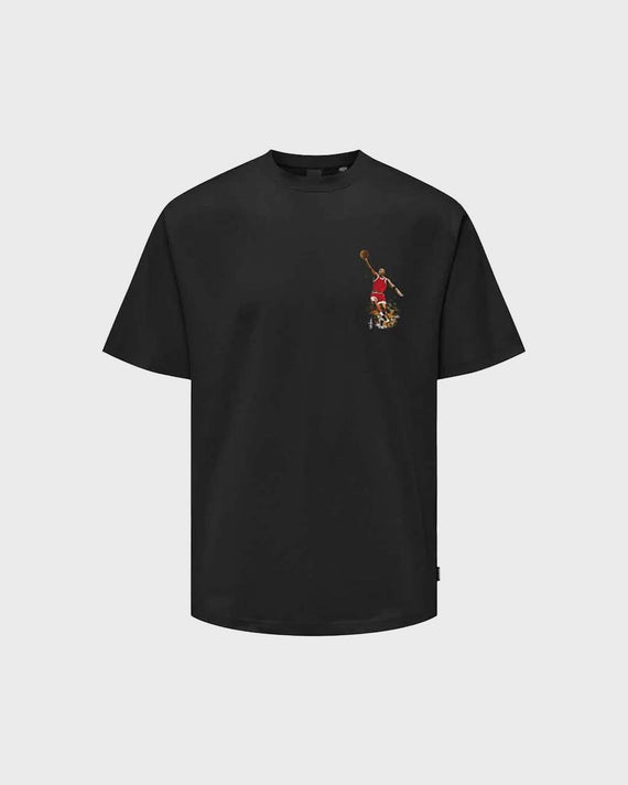 Only & Sons Jordan Jumping Man T-shirt Black