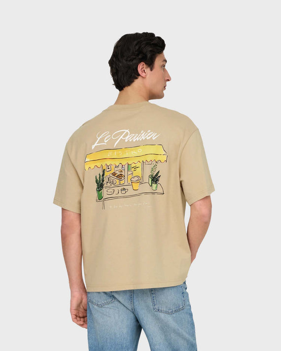 Only & Sons Louis T-shirt Beige