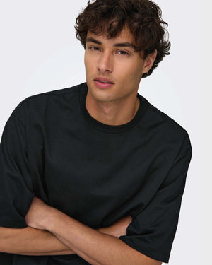 Only & Sons Millenium Oversized T-shirt Zwart