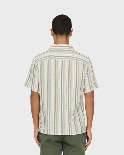Trev Regular Structure Stripe Shirt Khaki