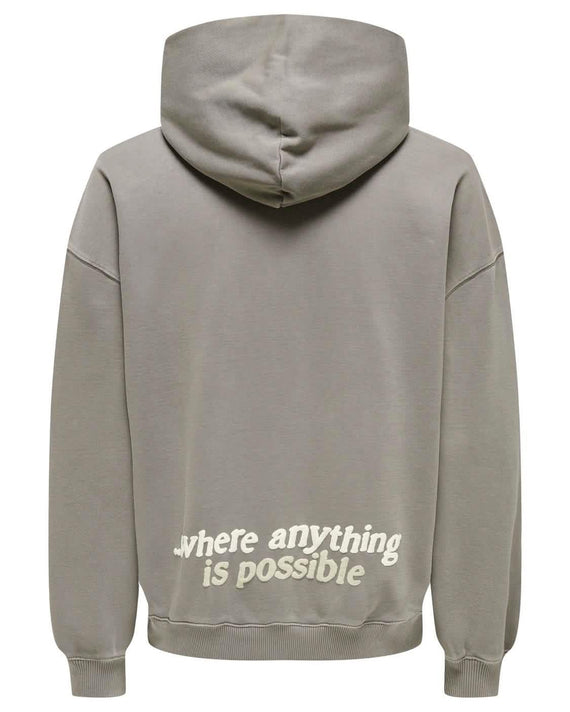 Sweat à capuche délavé Raiden Relax