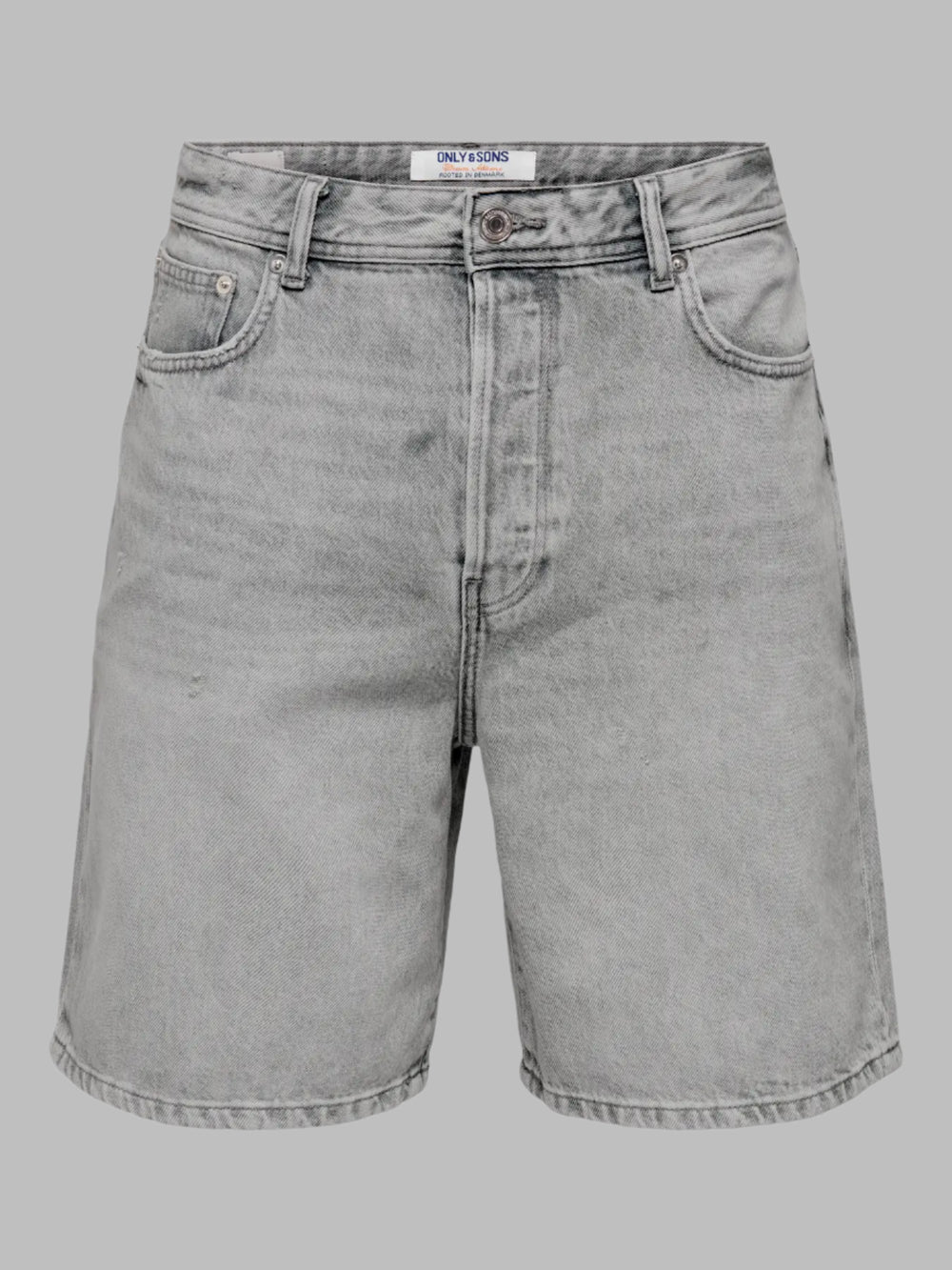 Only & Sons Fade Straight Fit Denim Short
