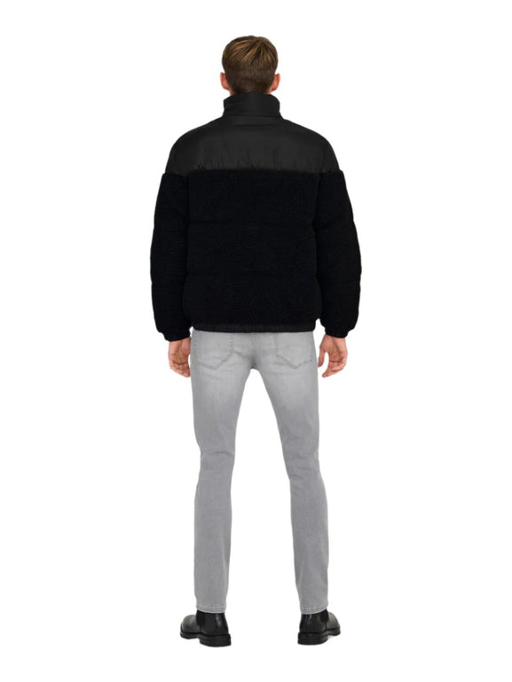 Only &amp; Sons Eli Sherpa Doudoune Noir