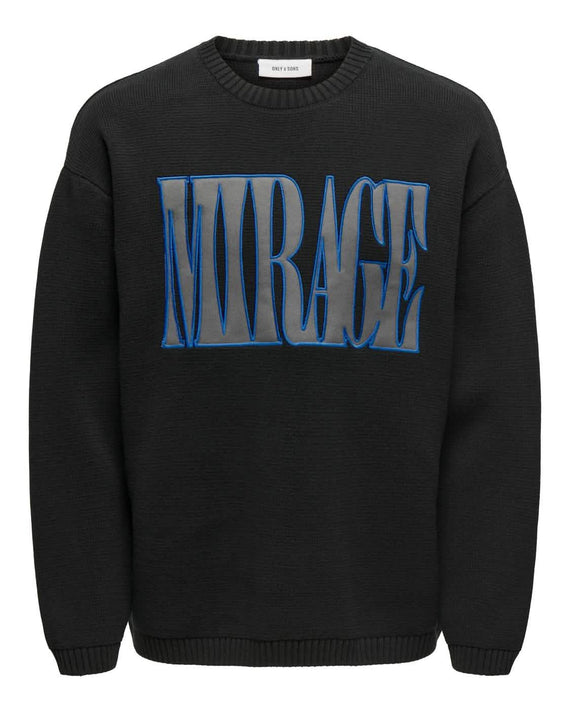 Only_SonsLumi5CrewKnitZwartvoorkant