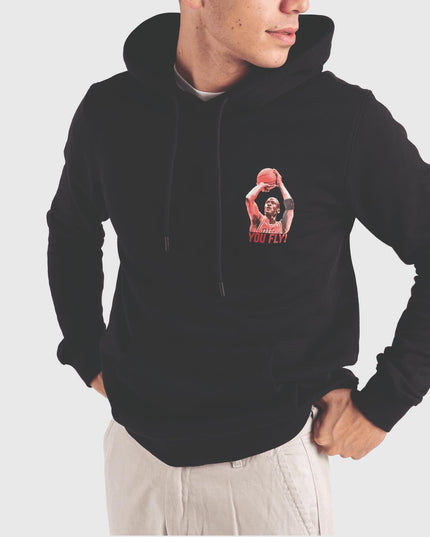 Only &amp; Sons Jordan You Fly Hoodie Zwart vooraanzicht