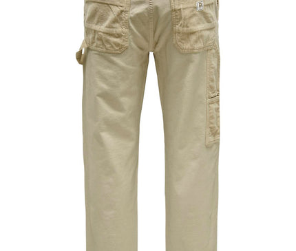 Only &amp; Sons Fade Carpenter Loose Fit Long Trousers Beige