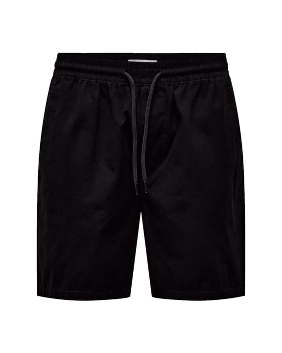 Only & Sons Tel Ribstop Short Black