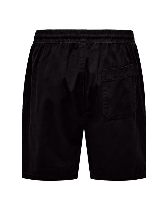 Only & Sons Tel Ribstop Short Black