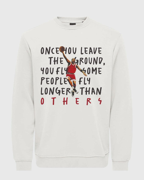 Only &amp; Sons Jordan Reg Crew Sweater Wit voor