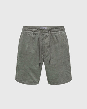 Only &amp; Sons Tel Corduroy Short Groen vooraanzicht