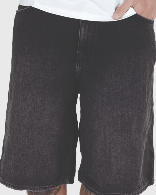 Only &amp; Sons Carl Balloon Short Zwart vooraanzicht