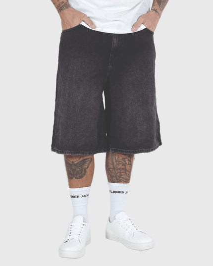 Only &amp; Sons Carl Balloon Short Zwart vooraanzicht closer