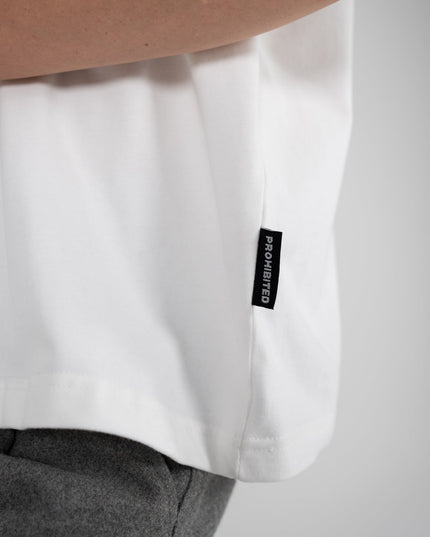 Prohibited Oversized T-shirt Gebroken Wit