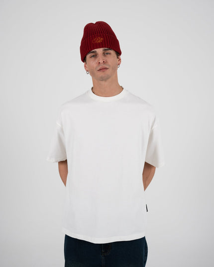 Prohibited Oversized T-shirt Gebroken Wit