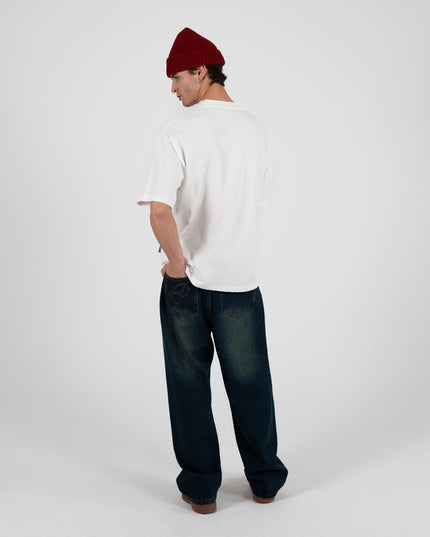 Prohibited Oversized T-shirt Gebroken Wit