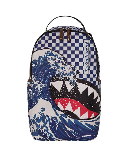 Sprayground Ichimatsu-Moyo Camokawa DLX-Cotton Rugzak Blau