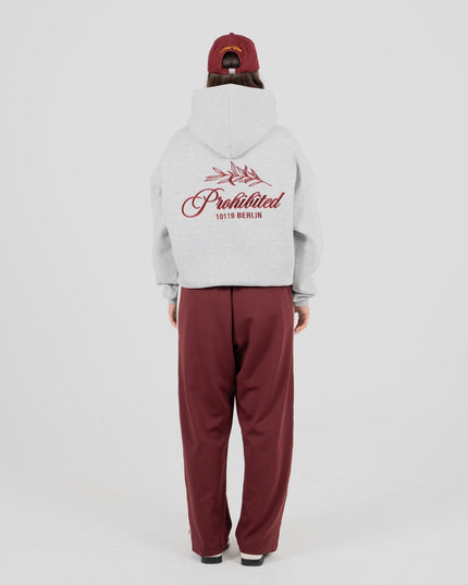 Prohibited PB Leaf Hoodie Grijs Melange