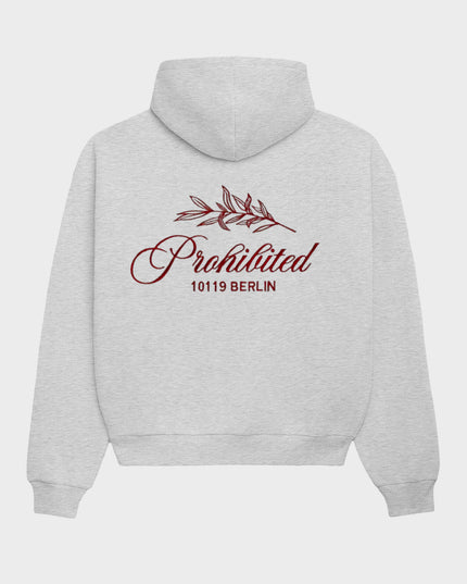 Prohibited PB Leaf Hoodie Grijs Melange