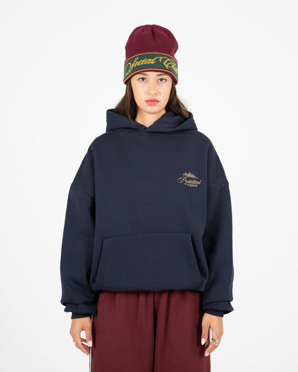 Prohibited PB Leaf Hoodie Donkerblauw