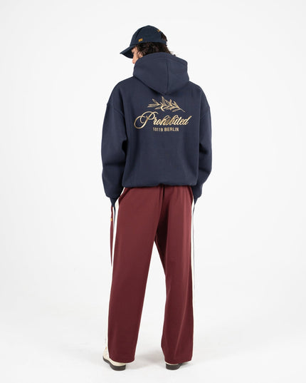 Prohibited PB Leaf Hoodie Donkerblauw